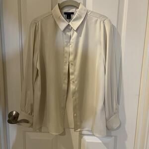 Halogen Charmeuse Button Up Shirt